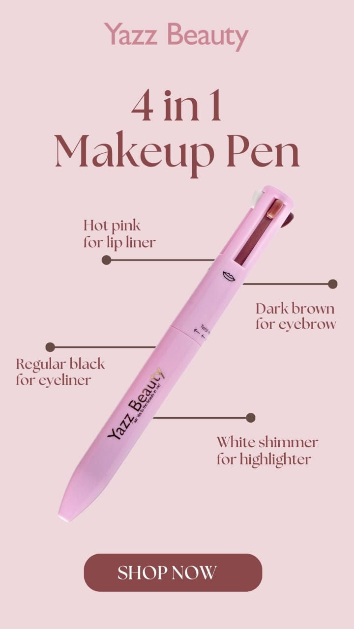 4 In 1 Waterproof Makeup Pen Eyebrow Pencil Long Lasting Easy Lip Color Liner Highlight Lying Silkworm Eyeliner Pen Makeup Tools (random Color)