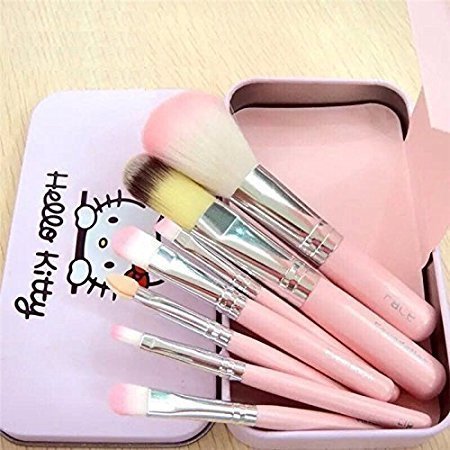 (pack Of 7) Hello Kitty Makeup Brush Set